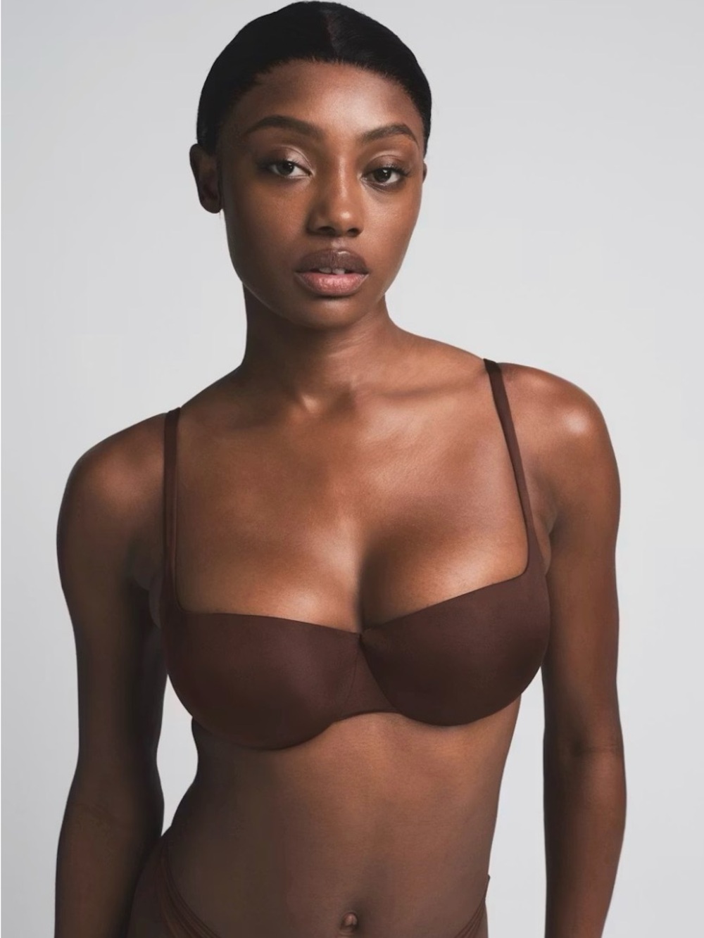 SKIMS Ultimate Push-up Balconette Bra in Cocoa (NWOT)